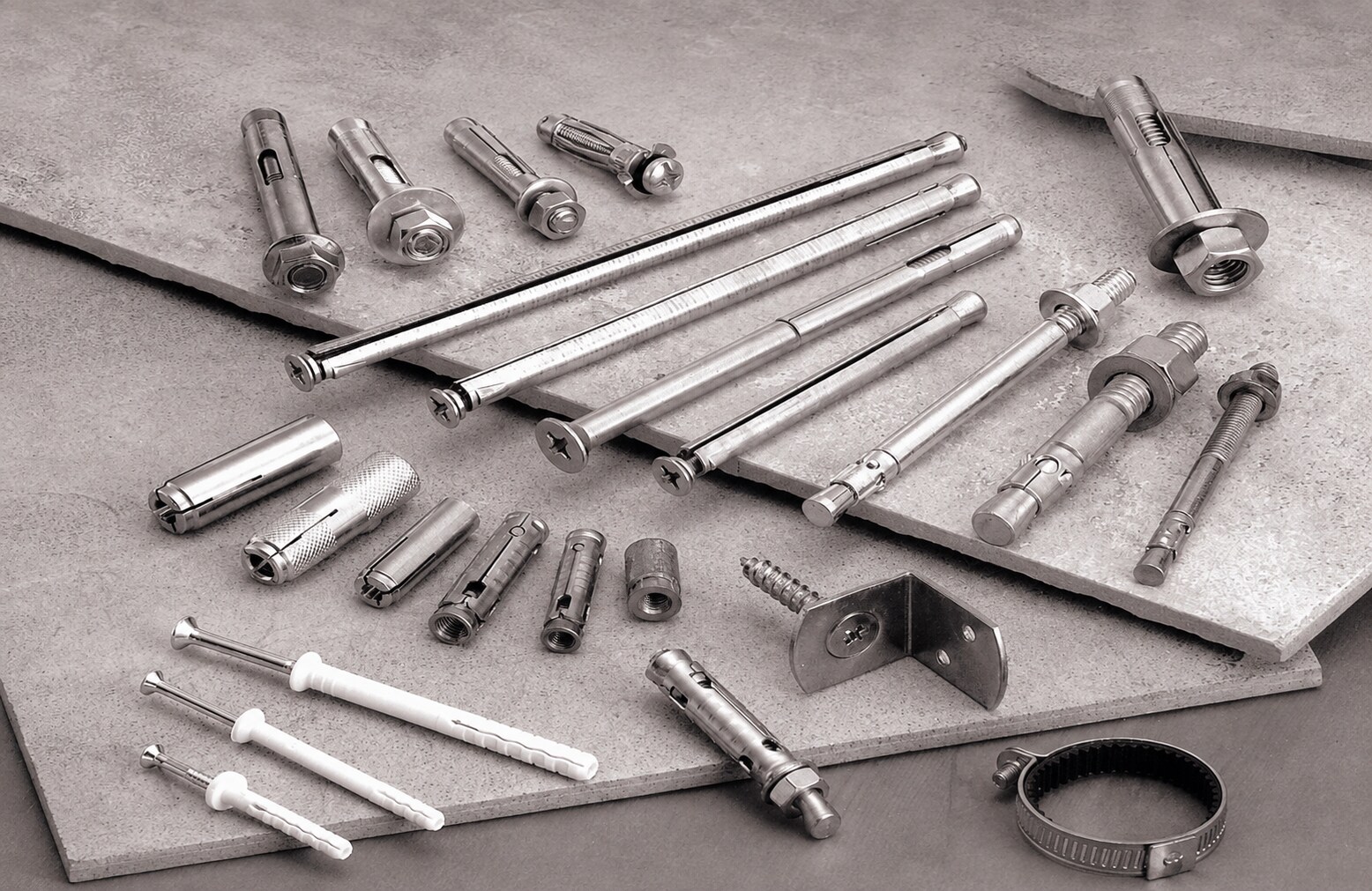 Mattitan anchors and fasteners